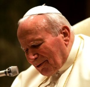GWB LB DIGITAL 12:35 Statements with Pope John Paul II.